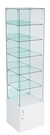 Витрина ИСТРА №608 стаканчик (З, С - зеркало), без дверей Белый