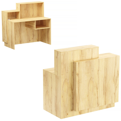 Стойка ресепшен ВЕРОНА №2, Дуб Золотистый