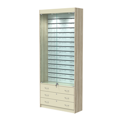 Витрина для очков №10 (закрытый доступ), Дуб Сонома и Крем Вайс 5-U2236