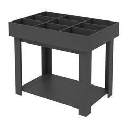 Корзина для распродаж из ДСП на 9 ячеек, Черный