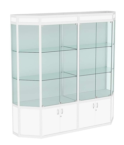 Витрина из профиля Трапеция №1 (2-ух метровая), Белый