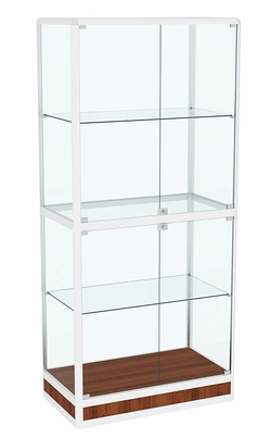 Витрина из профиля №4 (метровая) (задняя стенка - стекло), Орех