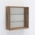 Витрина настенная №201-1Г с двумя полками Дуб Канзас коричневый