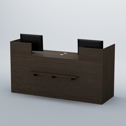 Ресепшен Атлант классический с полкой №2, Дуб Венге