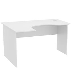 Стол эргономичный офисный СЭ-13 (левосторонний), Серый