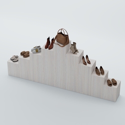 Демо-стенд Ступени-Пирамида №4, Ясень Анкор светлый