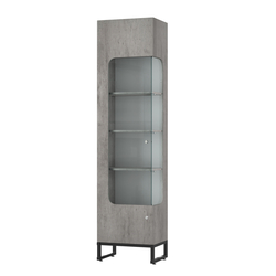 Витрина Монти №3 правая, Бетон Чикаго светло-серый F186 ST9