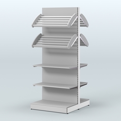 Островной высокий стеллаж для хлеба и выпечки Феникс №15, Серый