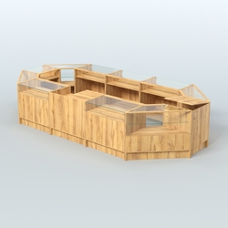 Торговый Островок "Эконом" №2 (9, 26 кв.м), Дуб Золотистый