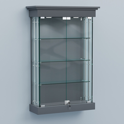 Витрина для музеев "Коллекция" настенная №1-3А-РЕГ, Темно-Серый