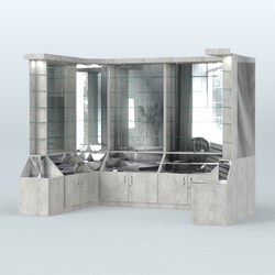 Павильон с прозрачными дверками серии Эталон №5, Метрополитан Грей