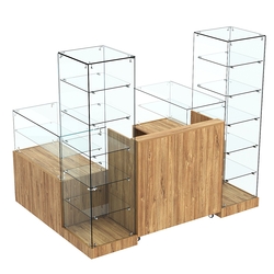 Торговый островок ХИТ ПРОДАЖ №14 (открытый) (2, 43 кв.м), Дуб канзас коричневый Н1113 ST10