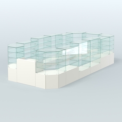 Павильон ИСТРА в центр зала №7 (открытый) (12, 77 кв.м), Белый