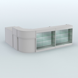 Угловой павильон Чай и Кофе с собой №2, Серый