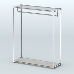 Островная торговая система ХРОМ 1200 мм №1, Метрополитан Грей