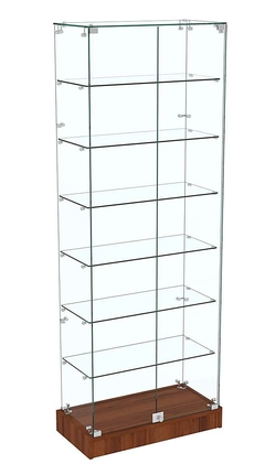 Узкая витрина на низком подиуме ИСТРА №9-600 , Орех