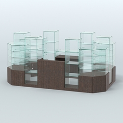 Павильон ИСТРА в центр зала №9 (открытый) (6, 8 кв.м), Дуб Венге