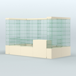 Павильон ИСТРА (глубина витрин-300мм) №3а (5, 94 кв.м), Крем Вайс