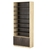Стеллаж из ДСП с 8-ю полками 350x900 мм серии LEVEL-8 №13 (З/C - ДВП) Дуб Сонома + Дуб Венге