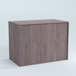 Стол-ресепшен серии ПРАЙМ №1, Ясень Анкор темный