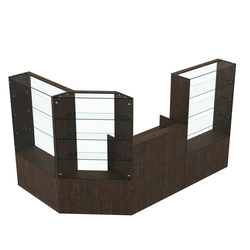 Торговый угловой островок ГРАЦИЯ №1 (открытый) (3.71 кв.м), Дуб Венге