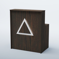 Ресепшен прямоугольный ТРЕУГОЛЬНИК №1, Дуб Венге