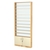 Стеллаж из ДСП с 10-ю полками 150x900 мм серии LEVEL-10 №9-1 (З/C - СТЕКЛО) Дуб Золотистый и Крем Вайс