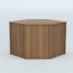 Стол-ресепшен серии ПРАЙМ №3 угловой, Орех