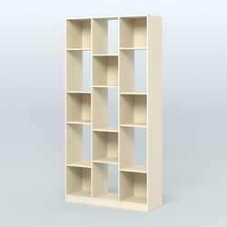 Стеллаж из ДСП серии ЛОФТ №10-1, Крем Вайс