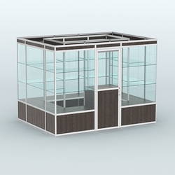 Павильон из профиля островной №1а, Дуб Венге