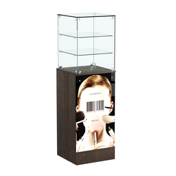 Прилавок со световым коробом и двумя полками №13, Дуб Венге