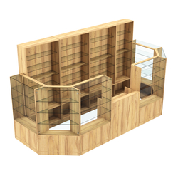 Торговый пристенный островок ГРАЦИЯ №6 (открытый) (6.05 кв.м), Дуб Золотистый