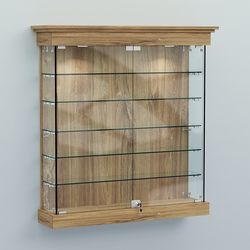 Витрина для музеев "Коллекция" настенная №2-5, Дуб Канзас коричневый