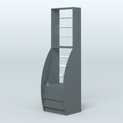 Витрина БРИЗ №1-600, Темно-Серый