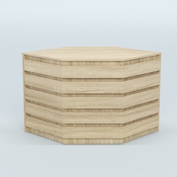 Стол-ресепшен серии ПРАЙМ №3А угловой, Дуб сонома