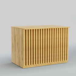 Ресепшен - стол широкий серии ВЕРТИКАЛЬ №8, Дуб Золотистый