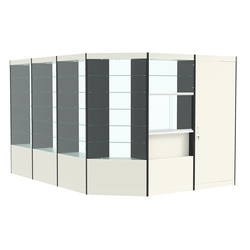 Павильон №11 из ДСП (11, 22 кв. м), Белый и Черный