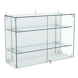 Витрина настенная НЕО №3-1 с двумя полками, Белый