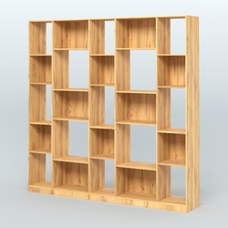 Стеллаж из ДСП серии ЛОФТ №17-1, Дуб Золотистый