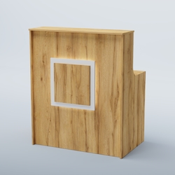 Ресепшен прямоугольный КВАДРАТ №1, Дуб Золотистый