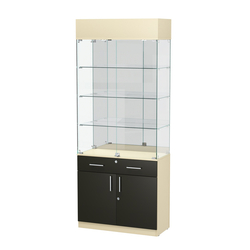 Витрина ювелирная "Диаманд" №13, Крем Вайс + Черный