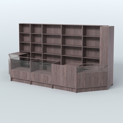 Торговый Островок "Эконом" №16 (7, 19 кв.м), Ясень Анкор темный