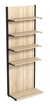 Пристенная система с 4-мя полками ДСП для одежды ЛОФТ №12-ЗС 900мм Дуб сонома