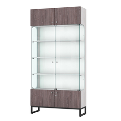 Витрина Монти №2, Ясень Анкор светлый + Ясень Анкор темный