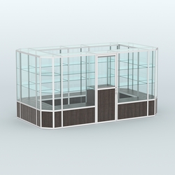 Павильон из профиля островной №3б, Дуб Венге