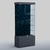 Высокая стеклянная витрина КАПИТОНЕ №501 Темно-серый + 11 Blue