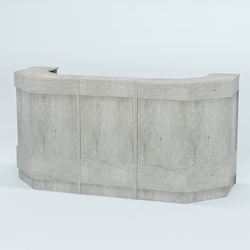 Ресепшен серии ПРАЙМ №6Б со скошенными углами, Метрополитан Грей