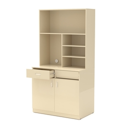 Офисная мини-кухня ВЕКТОР №6, Крем Вайс