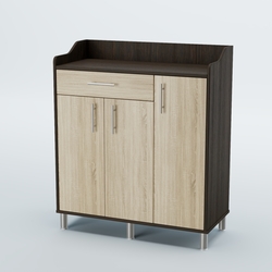 Стойка официанта "Бармен" №7-Н на ножках, Дуб Венге + Дуб Сонома