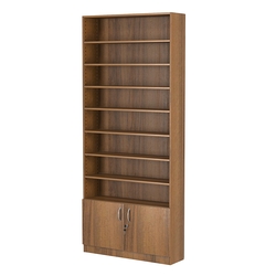 Стеллаж из ДСП с 7-ю полками 250x900 мм серии LEVEL-7 №11 (З/C - ДВП), Орех